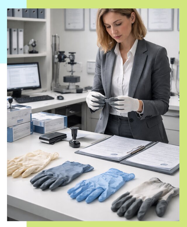 Сертификация перчаток в Муре от 8679 р. | Алешин-Мум