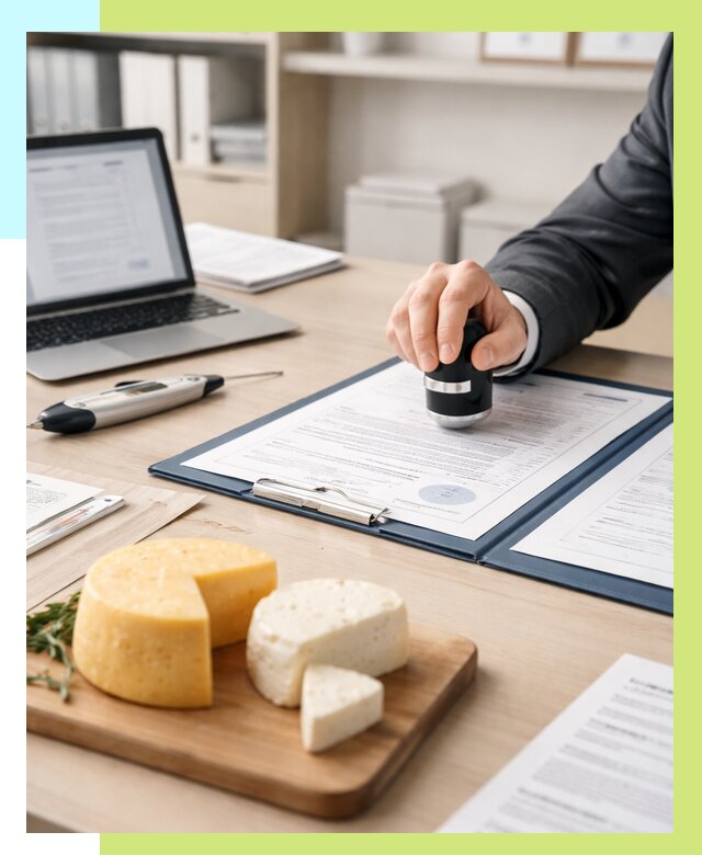 Сертификация сыров в Муре от 15315 р | Сертификат на сыр Алешин-Мум