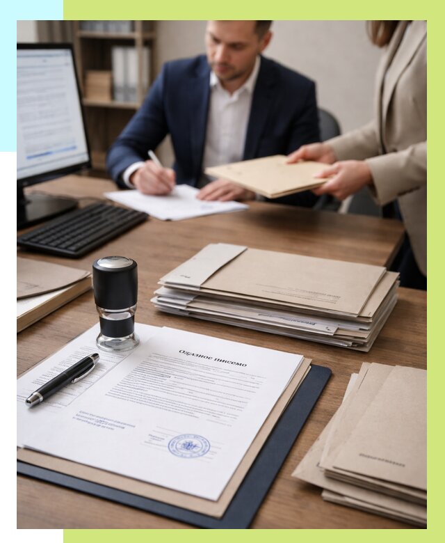 Отказное письмо для таможни в Муре от 3063 р, Алешин-Мум