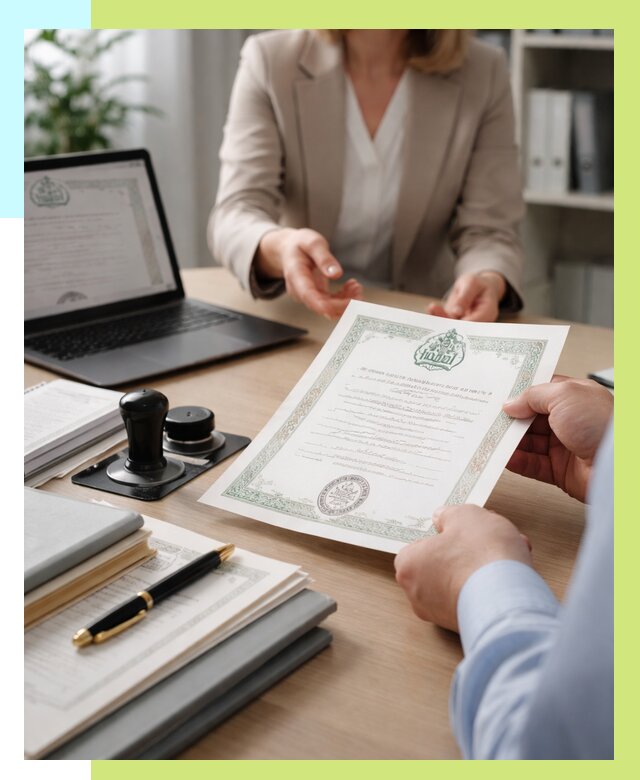 Халяль сертификат в Муре, получить от 15315 р. | Алешин-Мум