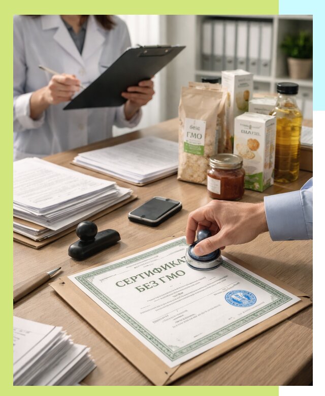 Получение сертификата Без ГМО для продукции в Муре