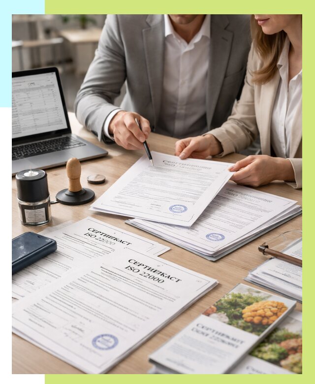 Сертификат ISO 22000 в Муре от 40840 р. под ключ | Алешин-Мум